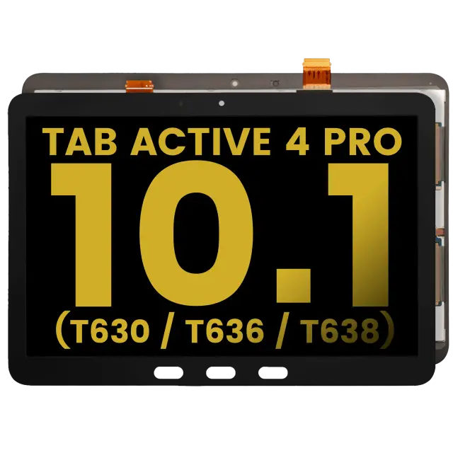 Écran LCD sans châssis pour Samsung Galaxy Tab Active 4 Pro 10.1" (T630 / T636 / T638) (2022) (reconditionné, noir)