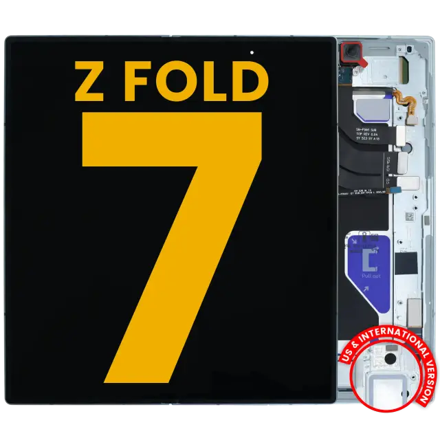Écran OLED intérieur avec châssis pour Samsung Galaxy Z Fold 7 5G (version US & internationale, reconditionné, Mint)