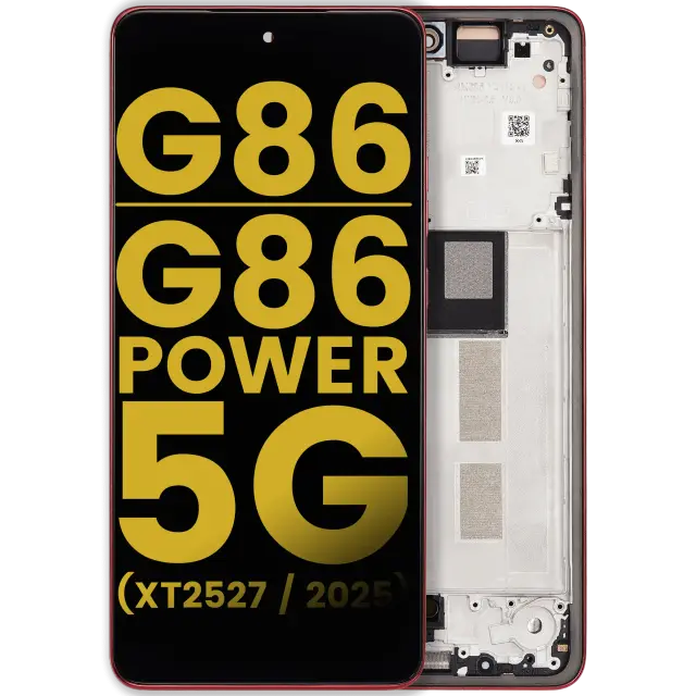 Écran OLED avec châssis pour Motorola Moto G86 / G86 Power 5G (XT2527 / 2025) (reconditionné, Chrysanthemum)