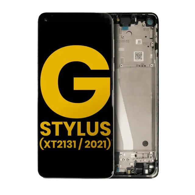 Écran LCD avec châssis pour Motorola Moto G Stylus 5G (XT2131 / 2021) (reconditionné, Cosmic Emerald)