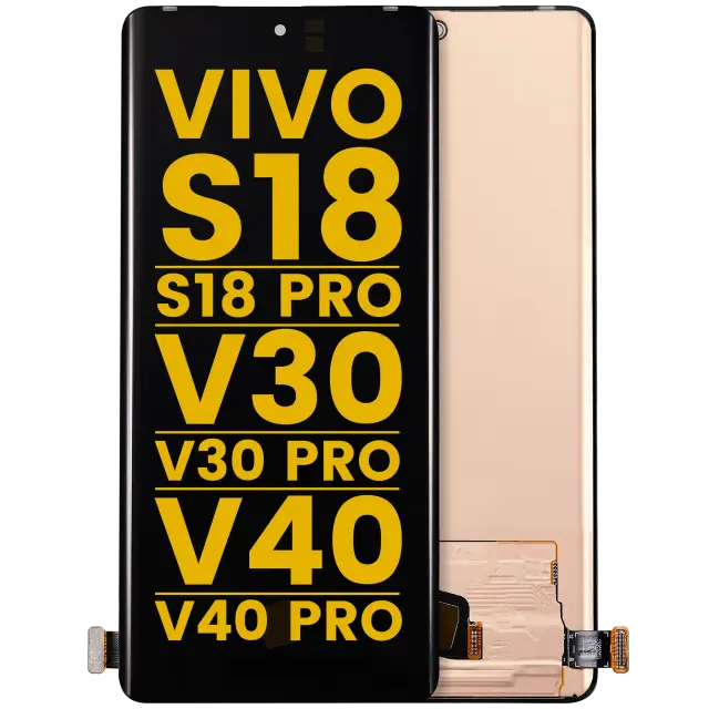Écran OLED sans châssis pour Vivo S18 / S18 Pro / S19 Pro / V30 / V30 Pro / V40 / V40 Pro (reconditionné, toutes couleurs)