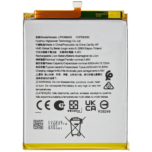 Batterie pour Nokia X30