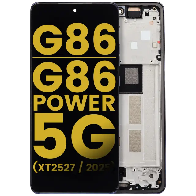 Écran OLED avec châssis pour Motorola Moto G86 / G86 Power 5G (XT2527 / 2025) (reconditionné, Spellbound)