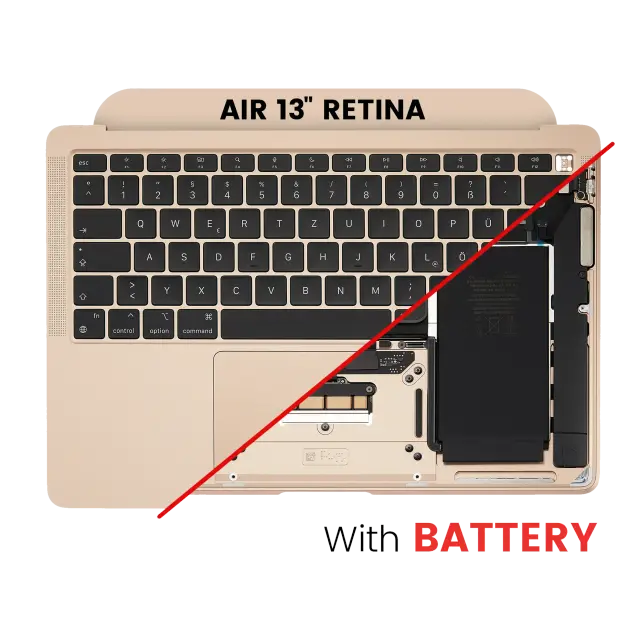 Châssis supérieur avec batterie et clavier ISO UK pour Apple MacBook Air 13" A2337 (2020) (or)