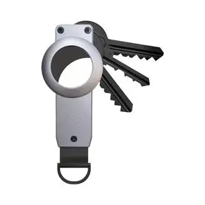 Porte-Clés avec Emplacement Airtag Gris