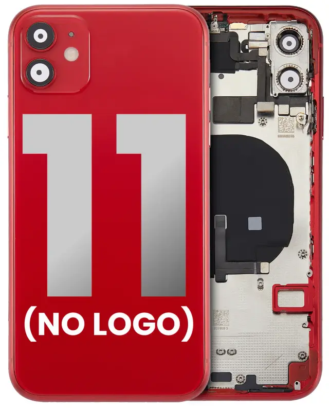 Châssis pour Apple iPhone 11 (sans logo, compatible premium, rouge)