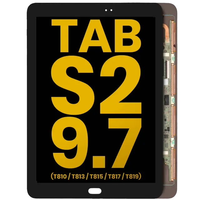Écran OLED sans châssis pour Samsung Galaxy Tab S2 9.7" (T810 / T813 / T815 / T817 / T819) (2015) (reconditionné, noir)