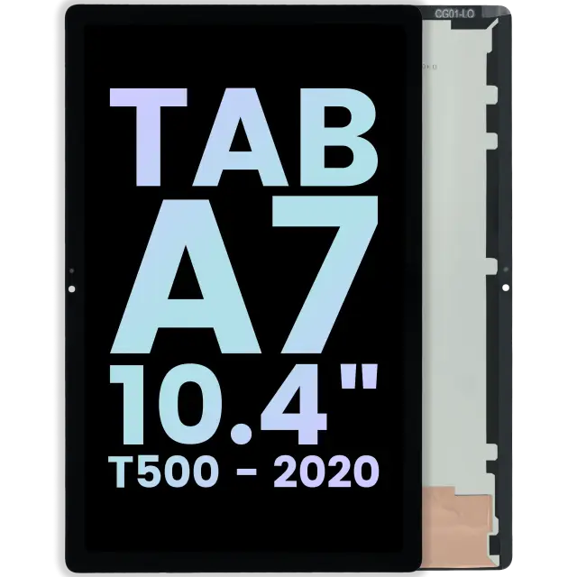 Écran LCD sans châssis pour Samsung Galaxy Tab A7 (T500) (pack service origine, noir)