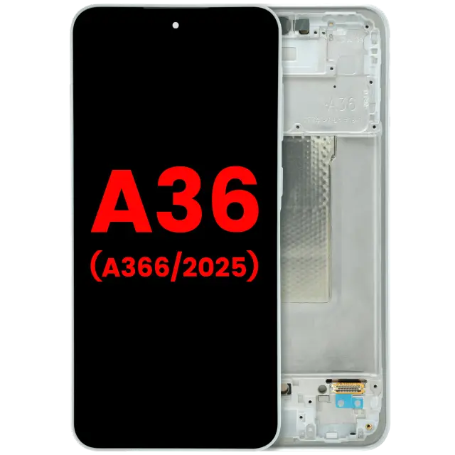 Écran OLED avec châssis pour Samsung Galaxy A36 5G (A366 / 2025) (blanc)