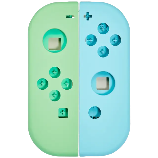 Coque de remplacement pour manette Joy-Con Nintendo Switch (vert / bleu)