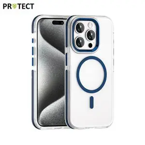 Coque de Protection MagSafe MS01 PROTECT pour Apple iPhone 15 Pro Bleu