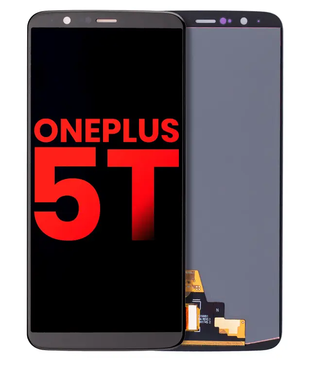 Écran OLED sans châssis pour OnePlus 5T (compatible premium, noir)