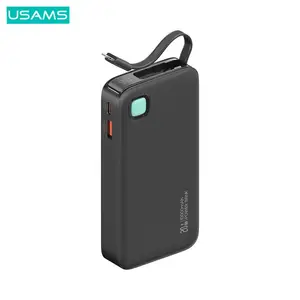 Batterie Externe Power Bank Usams CD225 Charge Rapide 20W — réf. PBUSANOCD225LIGHTNING10000MAH20W