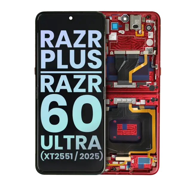 Écran pour Motorola Razr Plus / Razr 60 Ultra (XT2551 / 2025) (origine, Rio Red)