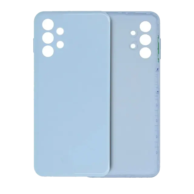 Vitre arrière pour Samsung Galaxy A13 4G (A135 / 2022) (pack service origine, bleu)