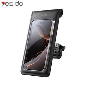 Support Smartphone pour Vélo Étanche Yesido C333 Noir
