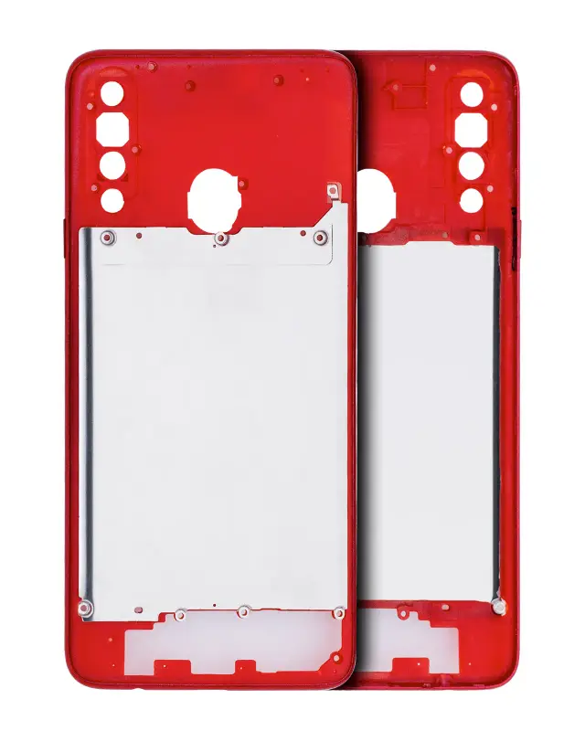 Châssis pour Samsung Galaxy A20S (A207 / 2019) (compatible premium, rouge)