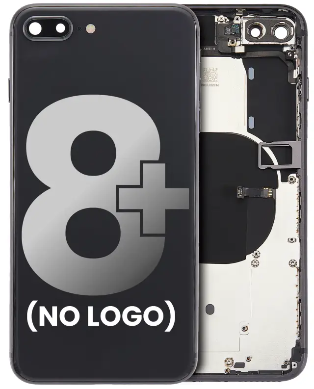 Châssis pour Apple iPhone 8 Plus (sans logo, compatible premium, gris sidéral)