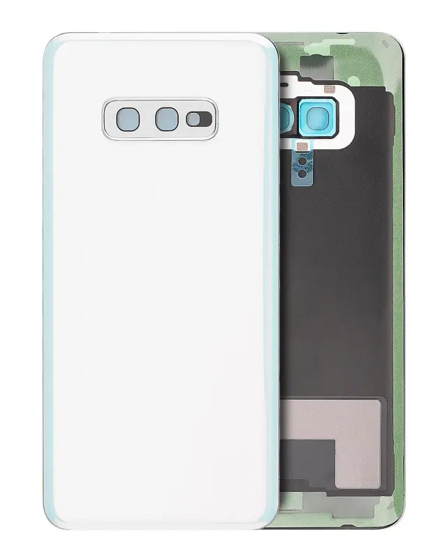 Vitre arrière pour Samsung Galaxy S10E (pack service origine, Prism White)