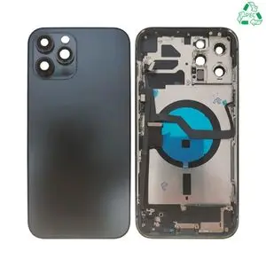 Coque de Réparation Complète Aftermarket (PIEC) Apple iPhone 12 Pro Max Bleu Pacifique