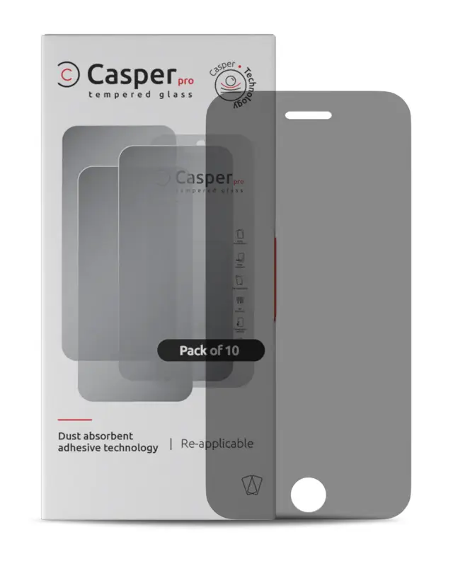 Verre trempé pour Apple iPhone 6 / 6S / 7 / 8 / SE (2020) / SE (2022) (lot de 10, Privacy)