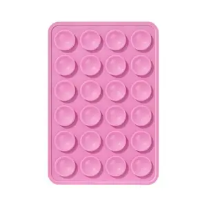 Support Ventouse Silicone Universel pour Smartphone Rose