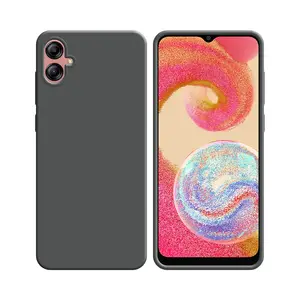 Coque Silicone Compatible pour Samsung Galaxy A04e A042 (#5) Gris