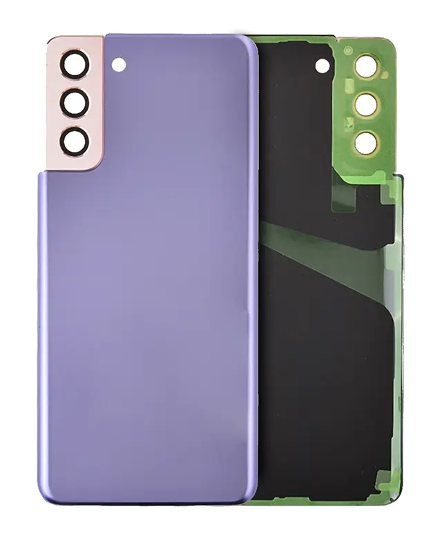 Capot arrière avec lentilles pour Samsung Galaxy S21 5G (pack service origine, Phantom Violet) — vue 1