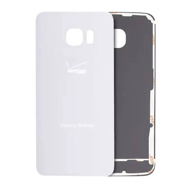 Vitre arrière pour Samsung Galaxy S6 Edge (pack service origine, blanc)