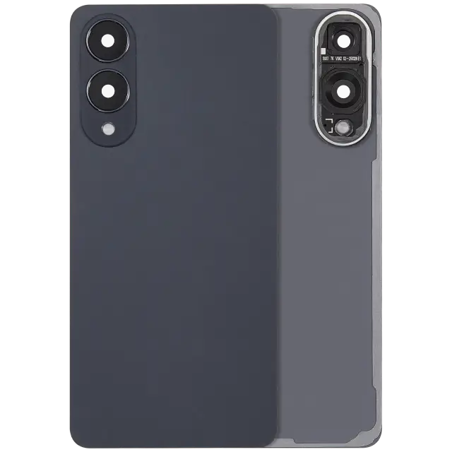 Vitre arrière pour Samsung Galaxy S25 Edge (sans logo, compatible premium, Titanium Jetblack)