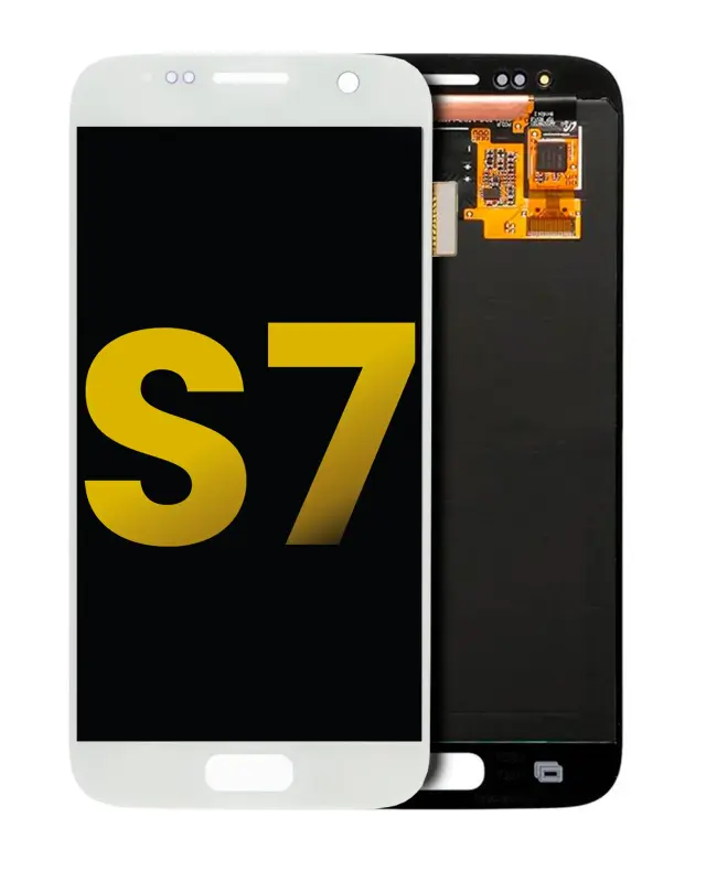 Écran OLED sans châssis pour Samsung Galaxy S7 (reconditionné, White Pearl)