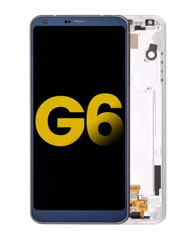 Écran LCD avec châssis pour LG G6 (reconditionné, Ice Platinum Silver)