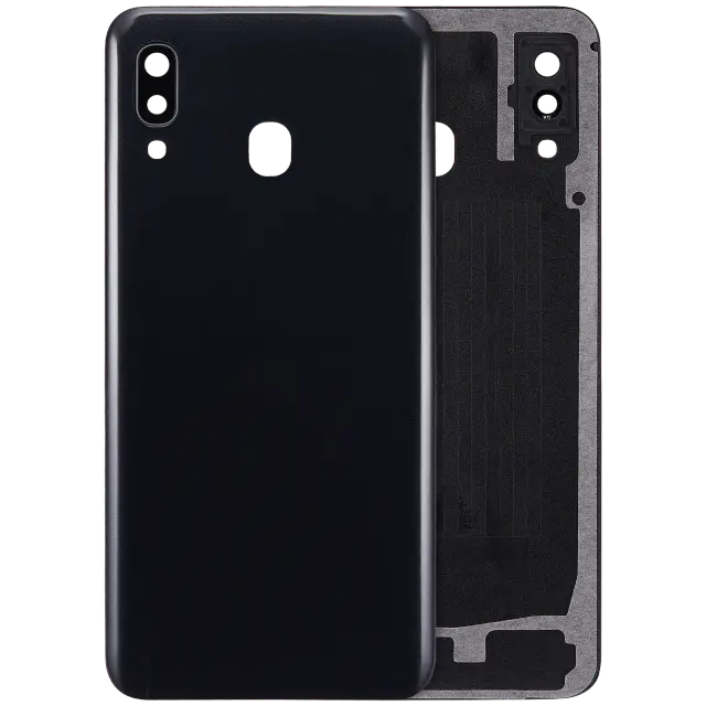 Vitre arrière pour Samsung Galaxy A30 (A305 / 2019) (compatible premium, noir)