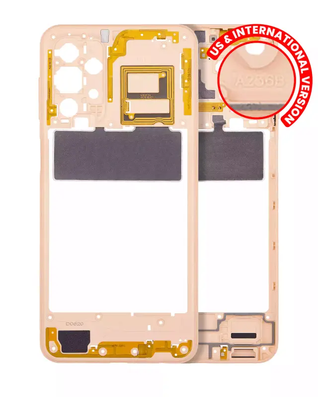 Châssis pour Samsung Galaxy A23 5G (A236B / 2022) (version internationale, Peach)