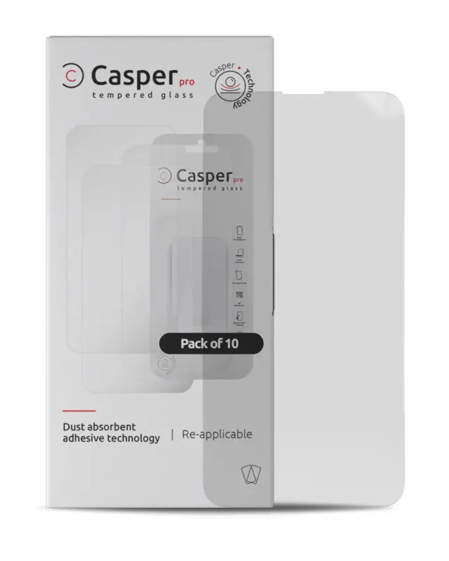 Verre trempé pour iPhone 15 Plus / 16 Plus (lot de 10, transparent)