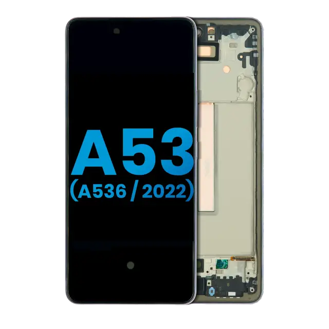 Écran LCD avec châssis pour Samsung Galaxy A53 5G (A536 / 2022) (sans capteur d’empreintes, compatible: Incell, noir)