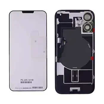 Vitre arrière avec MagSafe, NFC et nappe flash pour Apple iPhone 16 Plus (origine, bleu outremer)
