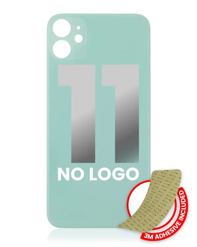 Vitre arrière pour Apple iPhone 11 (No Logo / Large Camera Hole, vert)