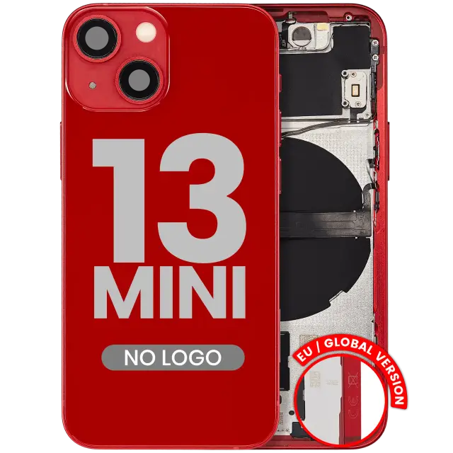Châssis pour Apple iPhone 13 Mini (version EU, compatible premium, rouge)