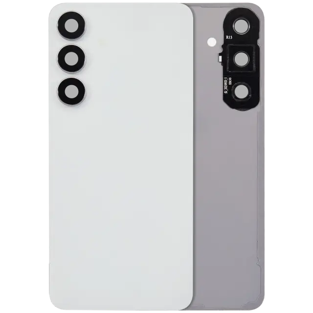 Vitre arrière pour Samsung Galaxy S25 FE (sans logo, compatible premium, blanc)