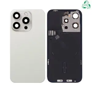 Cache Arrière Aftermarket (PIEC) Apple iPhone 15 Pro Titane Blanc