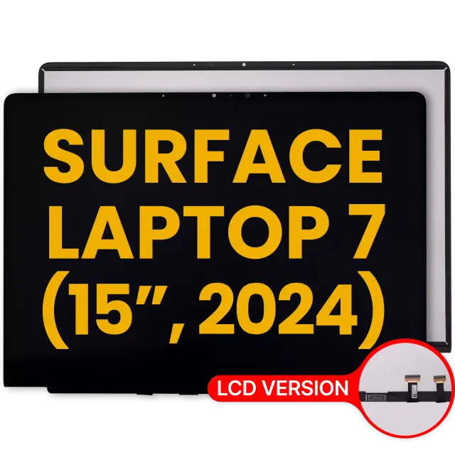 Écran LCD avec vitre tactile pour Microsoft Surface Laptop 7 15" (reconditionné, LCD Version, noir)