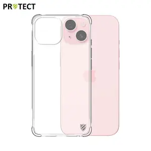Pack de 10 Coques Silicone Renforcée PROTECT pour Apple iPhone 15 Bulk Transparent
