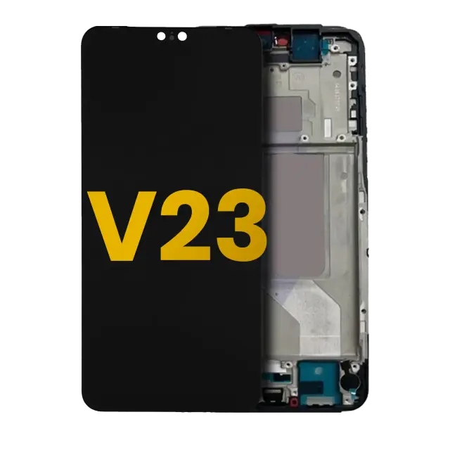 Écran OLED avec châssis pour Vivo V23 5G (reconditionné, Stardust Black)