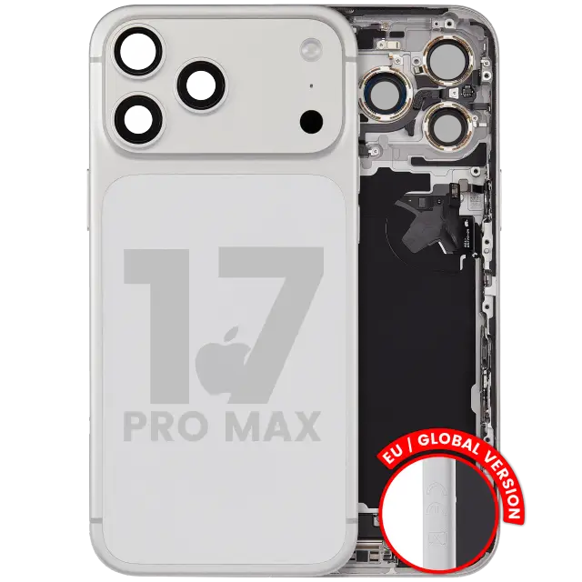 Châssis pour Apple iPhone 17 Pro Max (version EU, origine d'occasion — grade A, argent)