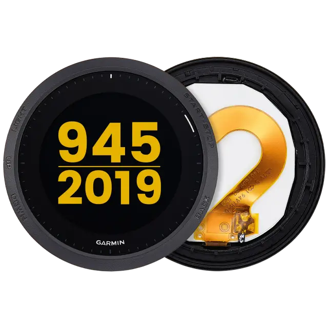 Écran LCD avec châssis pour Garmin Forerunner 945 (2019) (blanc, premium)