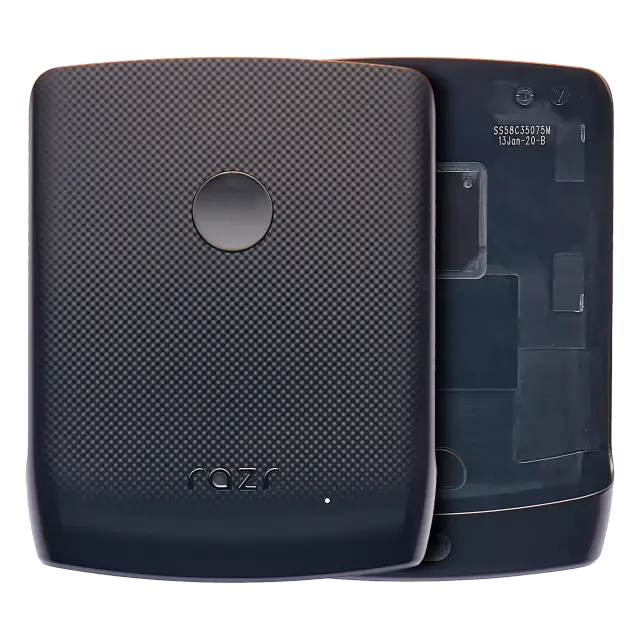 Vitre arrière pour Motorola Razr (XT2000-1 / 2019) (Noir Black)