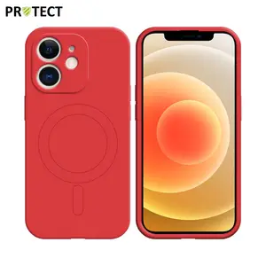 Coque de Protection IZ001 PROTECT pour Apple iPhone 12 MagSafe Rouge