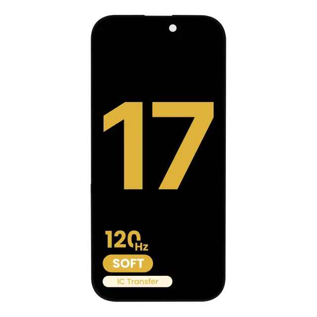 Écran OLED pour Apple iPhone 17 (assemblé : OLED souple, 120 Hz)