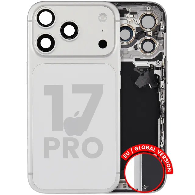 Châssis pour Apple iPhone 17 Pro (version EU, origine d'occasion — grade A, argent)